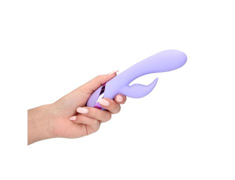 Smooth Silicone Rabbit Vibrator - Digital Lavender - 8