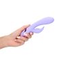 Smooth Silicone Rabbit Vibrator - Digital Lavender - 9