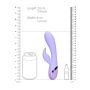 Smooth Silicone Rabbit Vibrator - Digital Lavender - 10