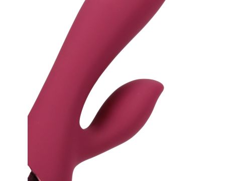 Smooth Silicone Rabbit Vibrator - Dark Cherry - 3