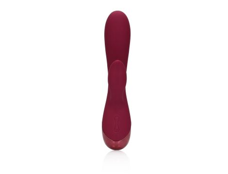 Smooth Silicone Rabbit Vibrator - Dark Cherry - 6