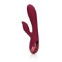 Smooth Silicone Rabbit Vibrator - Dark Cherry - 3