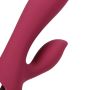 Smooth Silicone Rabbit Vibrator - Dark Cherry - 4