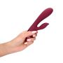 Smooth Silicone Rabbit Vibrator - Dark Cherry - 6