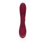 Smooth Silicone Rabbit Vibrator - Dark Cherry - 7