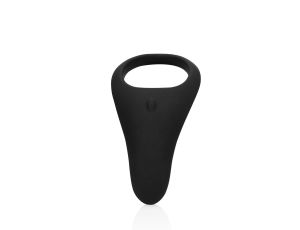 Pointed Vibrating Cock Ring - Licorice Black