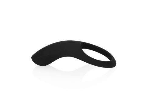 Pointed Vibrating Cock Ring - Licorice Black - 2