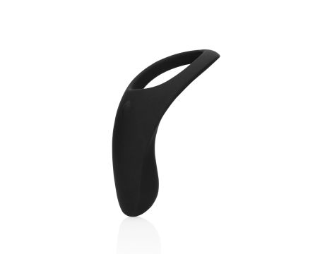 Pointed Vibrating Cock Ring - Licorice Black - 3