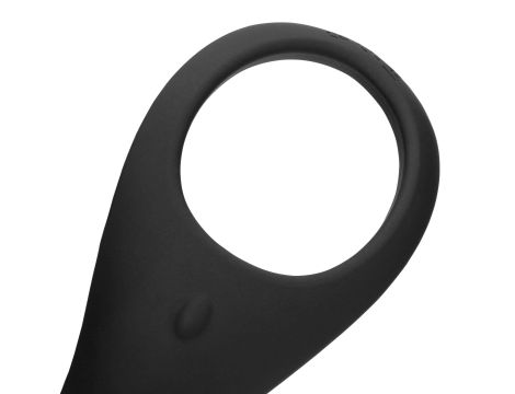 Pointed Vibrating Cock Ring - Licorice Black - 6