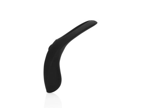 Pointed Vibrating Cock Ring - Licorice Black - 7