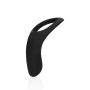 Pointed Vibrating Cock Ring - Licorice Black - 4