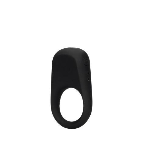 Vibrating Cock Ring - Licorice Black - 5