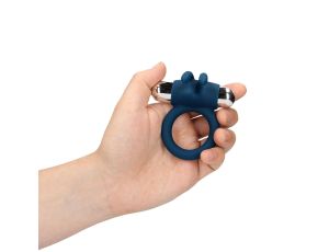 Vibrating Rabbit Cock Ring - Baltic Blue