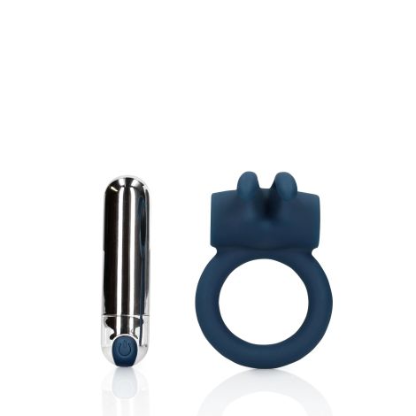 Vibrating Rabbit Cock Ring - Baltic Blue - 7