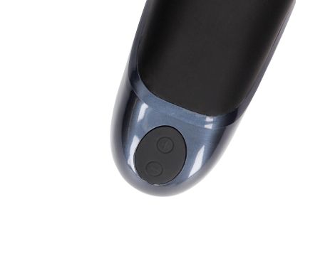 Vibrating Masturbator Sleeve - Licorice Black - 7