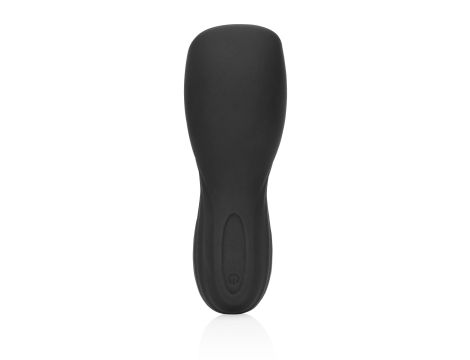 Vibrating Masturbator Sleeve - Licorice Black - 3