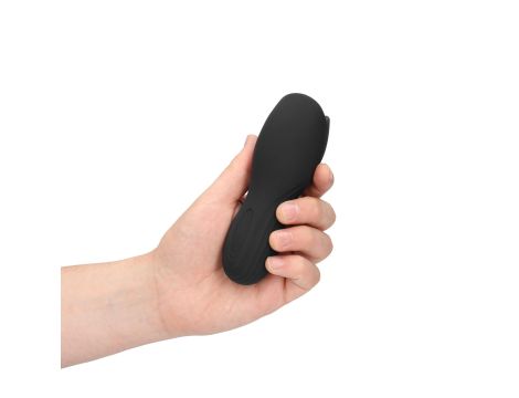 Vibrating Masturbator Sleeve - Licorice Black - 7