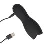 Vibrating Masturbator Sleeve - Licorice Black - 3