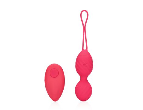 Vibrating Egg with Remote Control - Strawberry Red