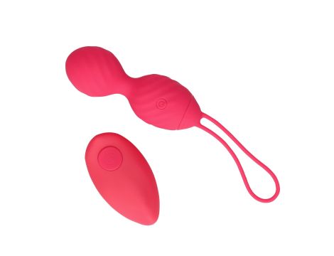 Vibrating Egg with Remote Control - Strawberry Red - 3