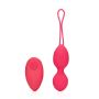 Vibrating Egg with Remote Control - Strawberry Red - 2