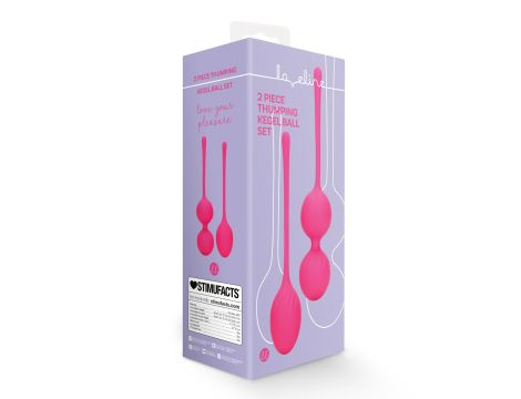 2 Piece Thumping Kegel Ball Set - Wild Strawberry - 7