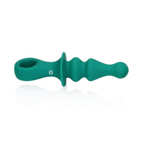 Pawn Shaped Anal Vibrator - Peacock Plume - 3