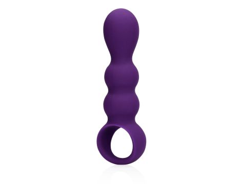 Teardrop Shaped Anal Vibrator - Clear Purple - 6