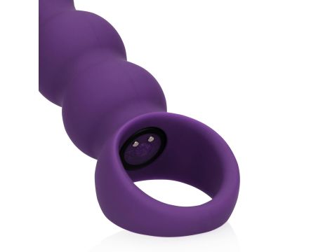 Teardrop Shaped Anal Vibrator - Clear Purple - 7