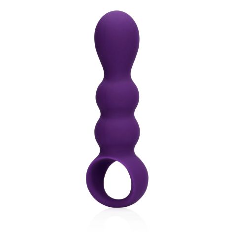 Teardrop Shaped Anal Vibrator - Clear Purple - 6