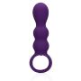 Teardrop Shaped Anal Vibrator - Clear Purple - 2