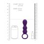 Teardrop Shaped Anal Vibrator - Clear Purple - 11