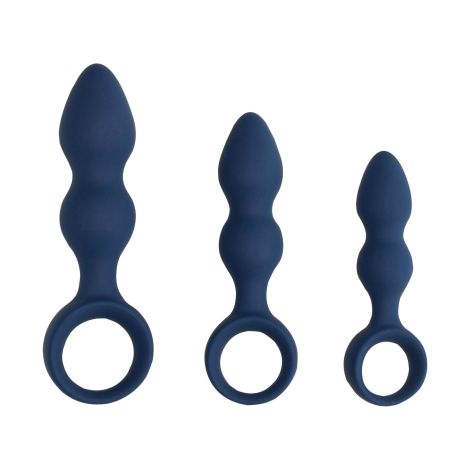 Teardrop Shaped Anal Plug - Medium - Baltic Blue - 9