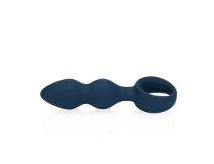 Teardrop Shaped Anal Plug - Large - Baltic Blue - image 2