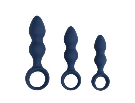 Teardrop Shaped Anal Plug - Large - Baltic Blue - 5