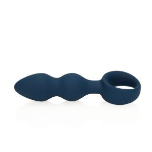 Teardrop Shaped Anal Plug - Large - Baltic Blue - image 2