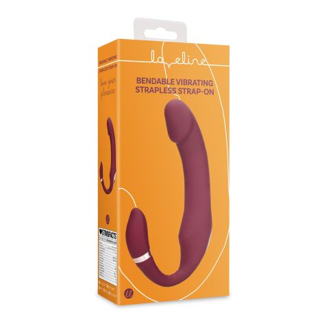 Bendable Vibrating Strapless Strap-on - 2