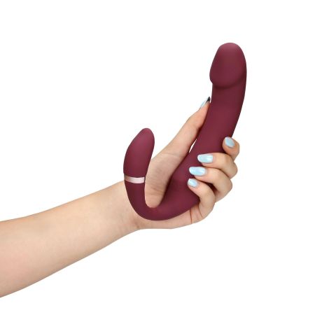 Bendable Vibrating Strapless Strap-on - 12