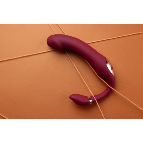 Bendable Vibrating Strapless Strap-on - 13