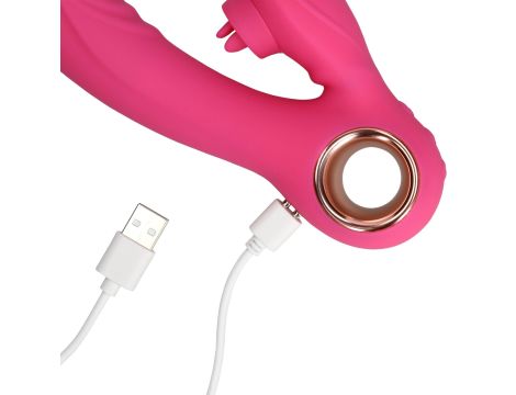 Tongue Flickering and Heating Rabbit Vibrator - 10