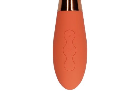 Silicone Rabbit Vibrator with Ribbed Clitoral Stimulator - 9