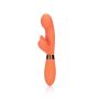 Silicone Rabbit Vibrator with Ribbed Clitoral Stimulator - 2