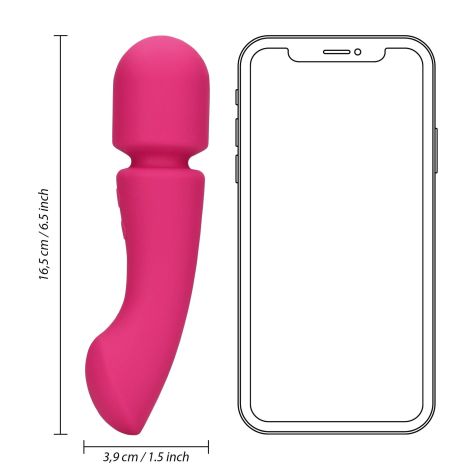 Ultra Soft Silicone Double-Sided Wand Vibrator - 11