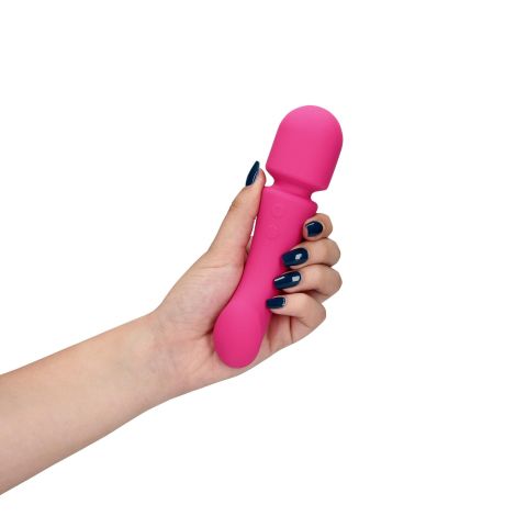 Ultra Soft Silicone Double-Sided Wand Vibrator - 12