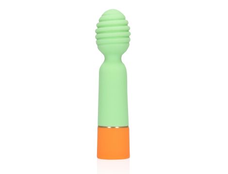 Ribbed Mini Vibrator with USB Charger - 5