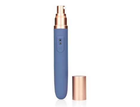 Travel Vibrator with Lube Compartment and Pump