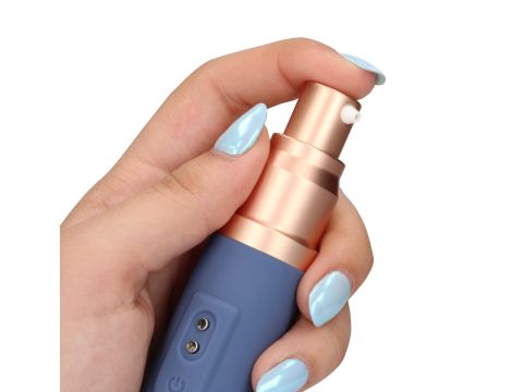 Travel Vibrator with Lube Compartment and Pump - 9