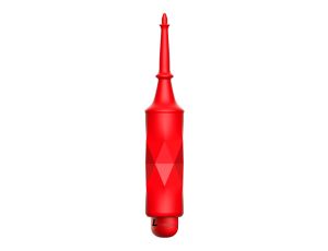 Circe - ABS Bullet With Sleeve - 10-Speeds - Red - image 2