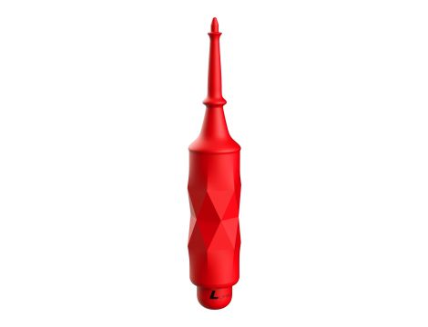 Circe - ABS Bullet With Sleeve - 10-Speeds - Red - 4