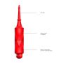 Circe - ABS Bullet With Sleeve - 10-Speeds - Red - 6